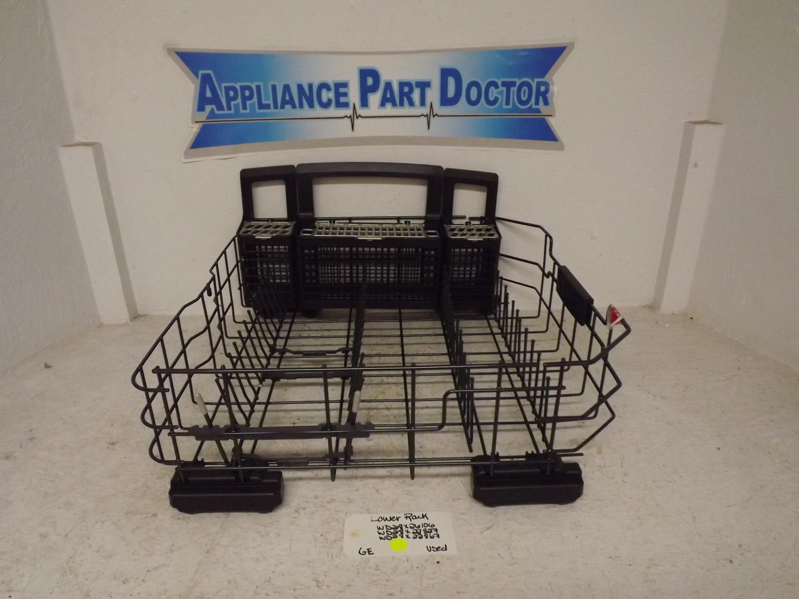 GE Dishwasher WD28X26106 WD28X22827 WD28X22867 Lower Rack Used GE Dishwasher WD28X26106 WD28X22827 WD28X22867 Lower Rack Used